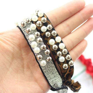 Dây buộc tóc hạt đính như hình