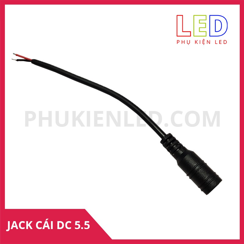 Jack DC 5.5 cái có dây