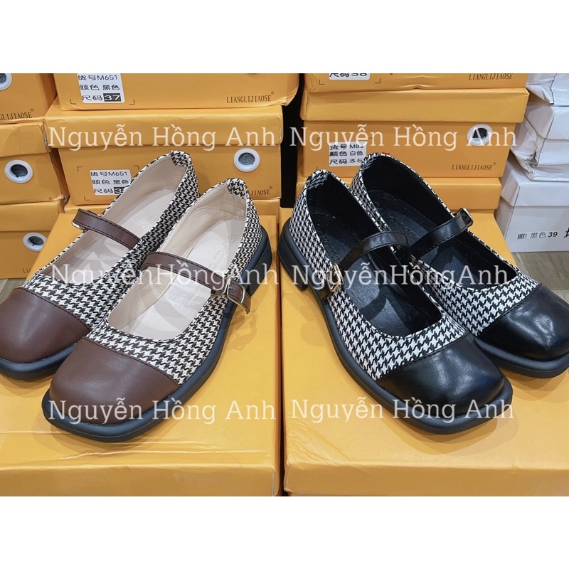 giày mary jane (giầy đốc bệt) da mềm nhiều màu phong cách hàn quốc cho nữ
