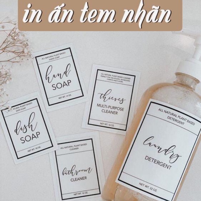 Tem giấy in theo yêu cầu