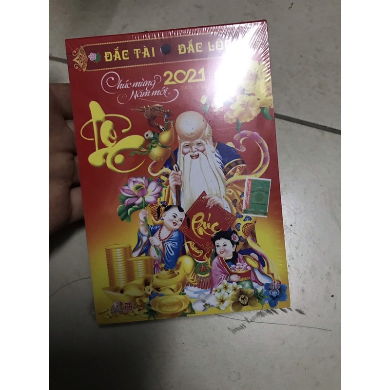 combo 2q Lịch bloc 2021 khổ 10,5x14,5 nhỏ ( tặng 1 lịch vạn sự vàng)