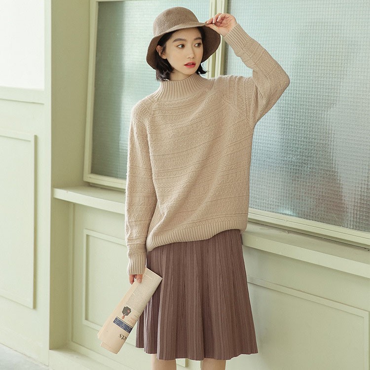 Áo Len Hàn Quốc Cổ Cao 739