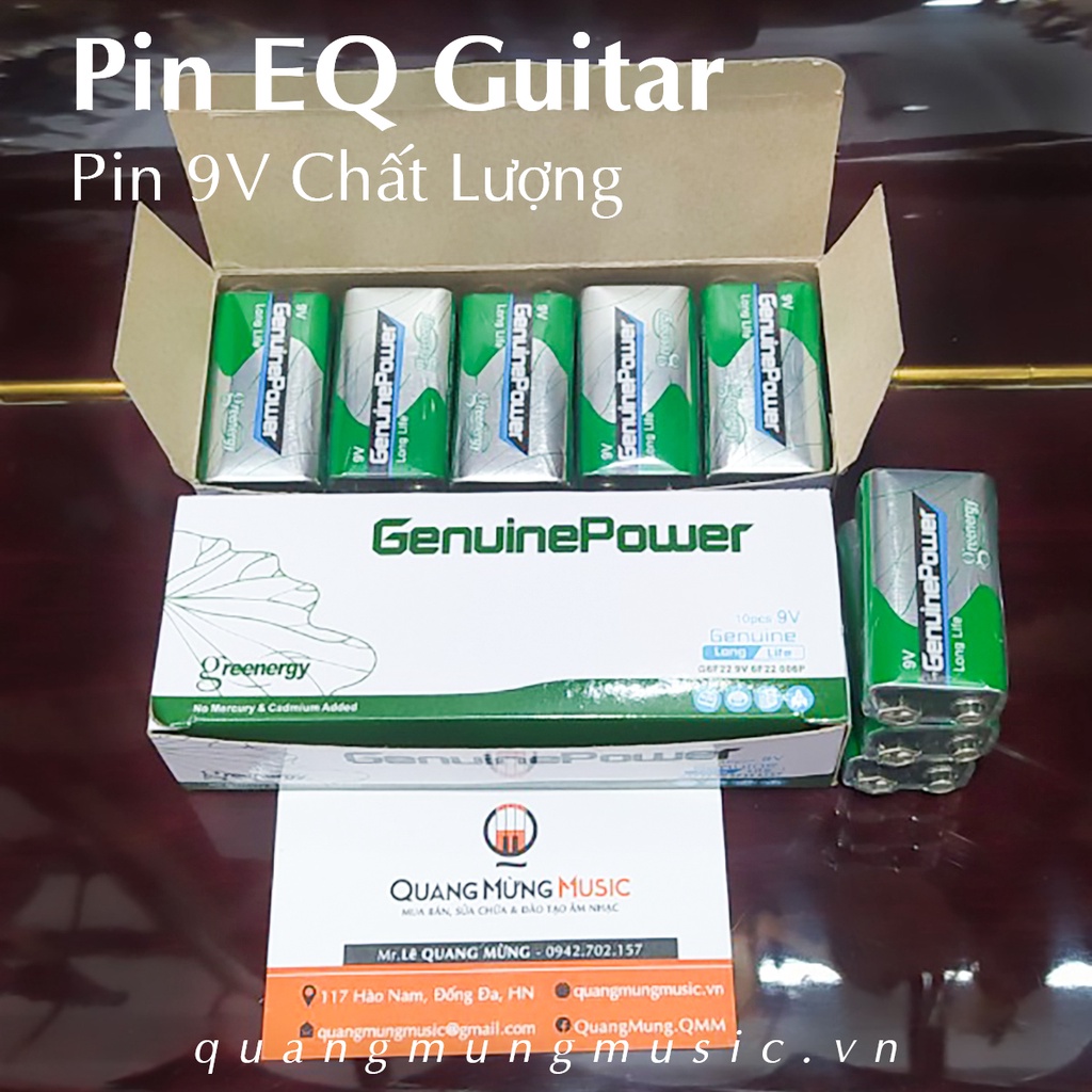 Pin EQ cho đàn Guitar [Pin 9v] Chất Lượng