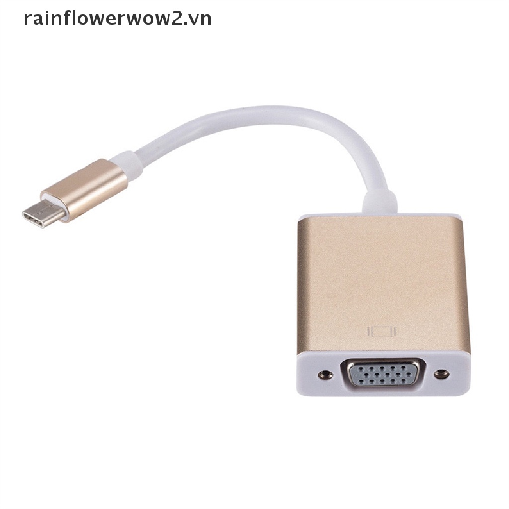 1 Đầu Chuyển Đổi Từ Cổng Type C Sang Cổng VGA USB 3.1 Sang VGA Chuyên Dụng Cho Máy Tính