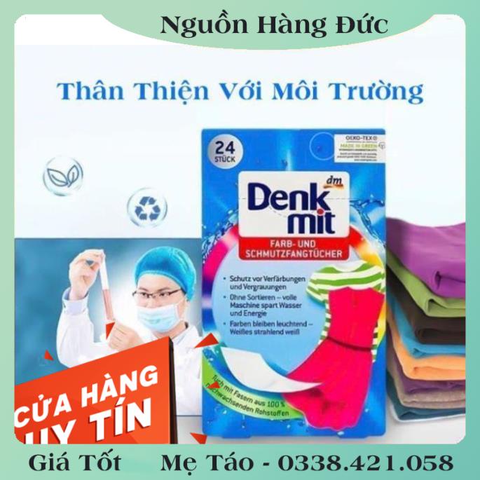 [auth] Giấy hút màu và chống phai màu quần áo DENKMIT 24 tờ- Nội địa Đức Đủ Bill [Hot]