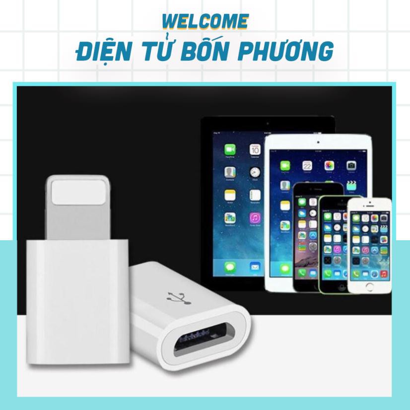 Cổng Chuyển MicroUSB Sang Lightning cho iPhone X/8/7/6 iPad Air Mini iPod