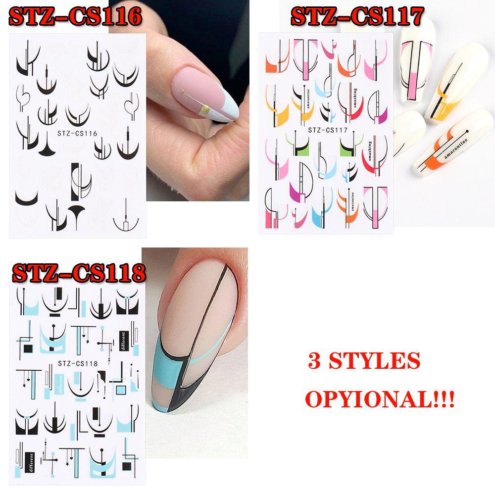 Hình Dán Trang Trí Móng Tay Họa Tiết Mặt Cười Kiểu Pháp Thời Trang Xuân Hè