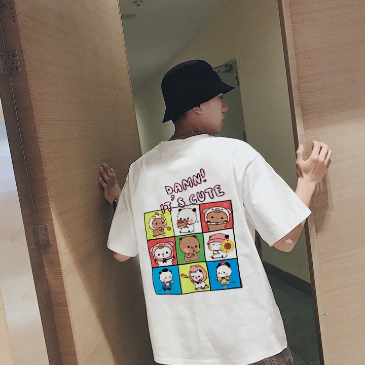 Áo Thun Unisex Tay Lỡ Damn ! So Cute, áo phông basic tee nam nữ chất cotton xịn