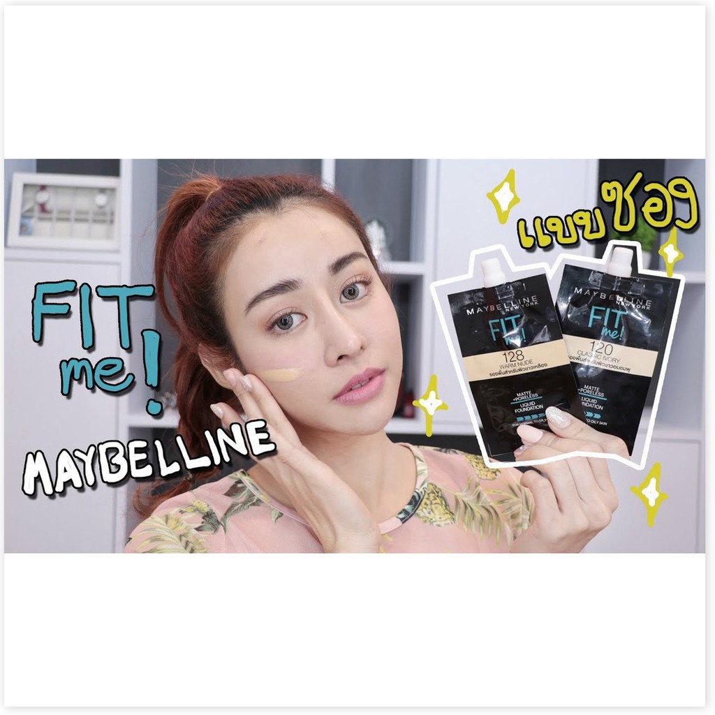 [Mã giảm giá mỹ phẩm chính hãng] Combo 6 Kem Nền Mịn Lì Maybelline Fit Me Matte Poreless Foundation 5mlx6