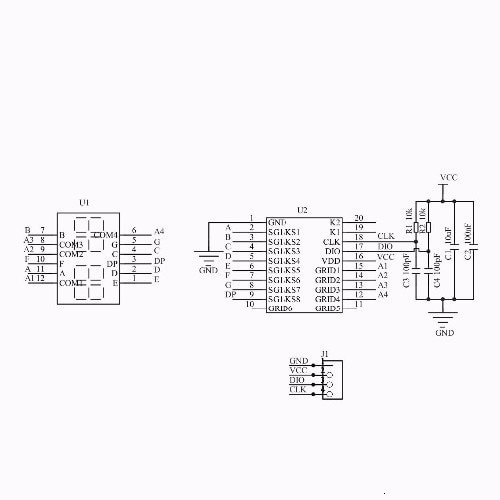 Mô Đun Hiển Thị Đèn Led 4 Bit Kĩ Thuật Số TM1637 Cho Arduino