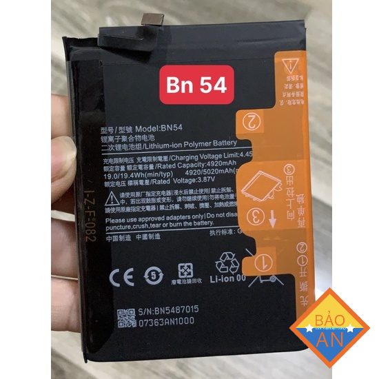 pin điện thoại redmi note 9 / redmi 10x ( mã bn54)