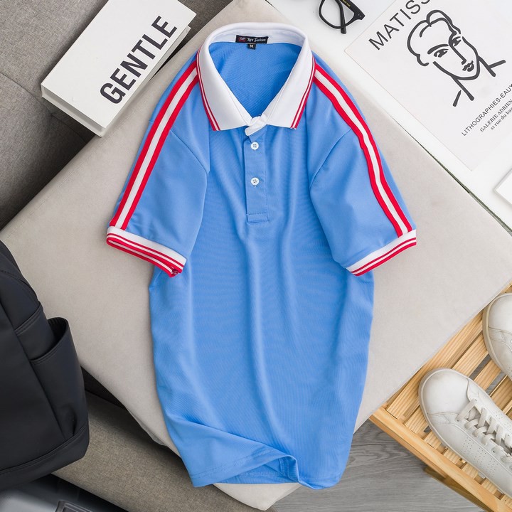 Áo Thun Nam Đẹp Cao Cấp Mát Dễ Chịu-Áo thun trơn vải cá sấu cotton cao cấp ngắn tay cực sang trọng | BigBuy360 - bigbuy360.vn