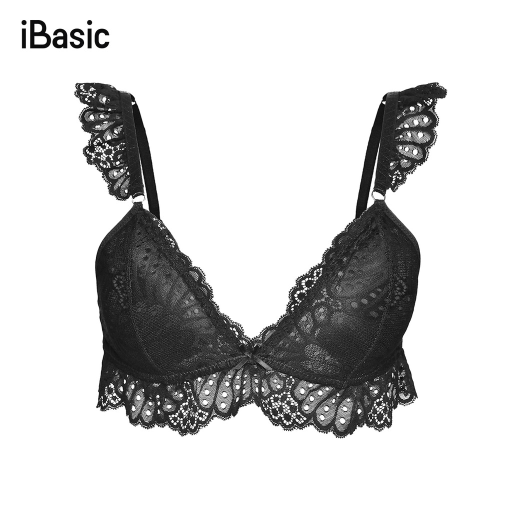 [Mã FAMALLT5 giảm 15% đơn 150k] Áo ngực bralette ren mút mỏng iBasic BRAY038