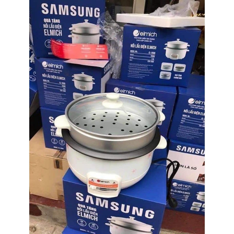 NỒI LẨU-HẤP ĐIỆN ĐA NĂNG ELMICH EL-3566 ( HKM SamSung)..