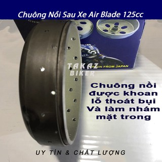 A2 [ Airblade 125 ] Chuông FCC Khoan độ thoát bụi tạo độ bám tốt dùng cho xe Air Blade 125, Vario, Click 125, SH Mode