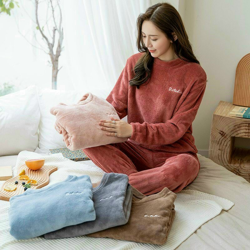 Bộ Ngủ Lông D.Studio Phong Cách Trẻ Trung , Siêu Ấm Áp | BigBuy360 - bigbuy360.vn