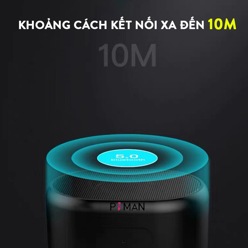 Loa Bluetooth Mini Piman Không Dây Xách Tay Nghe Nhạc Hay Âm Thanh Chất Lượng Tốt Bass Sâu Hỗ Trợ Cắm Thẻ Nhớ Usb P117