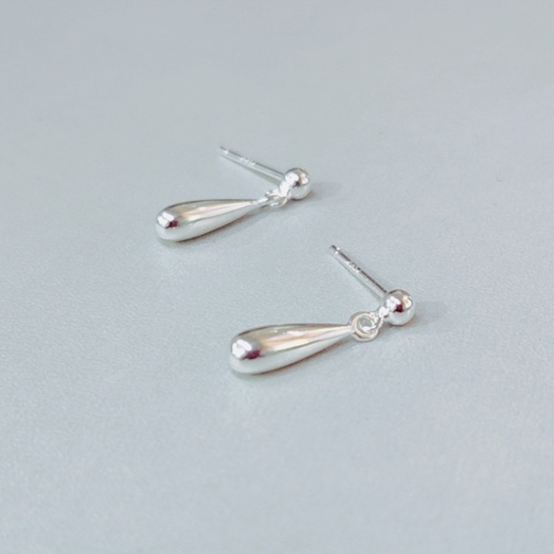 Bông tai bạc kiểu dáng thiết kế dài tựa giọt xương phong cách Hàn Quốc ANTA Jewelry - ATJ9005