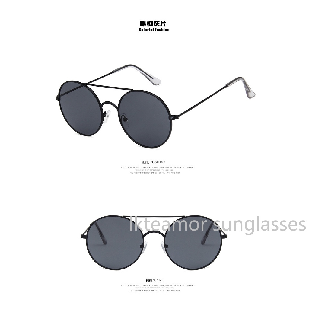 Kính mát gọng kim loại kiểu dáng vintage thời trang cho nữ