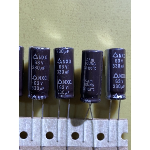 Tụ hoá 63V 10uf 100uf 180uf 330uf 390uf 680uf mới chính hãng chất lượng cao