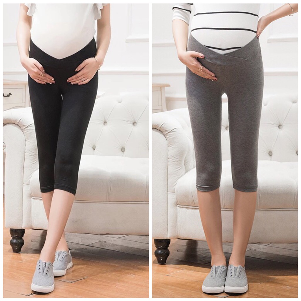 Quần ngố bầu cạp chéo chất cotton dày đẹp