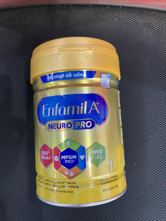 Sữa bột Enfamil A+ Neuropro 1 Vị thanh mát với dưỡng chất DHA &amp; MFGM  – 830g