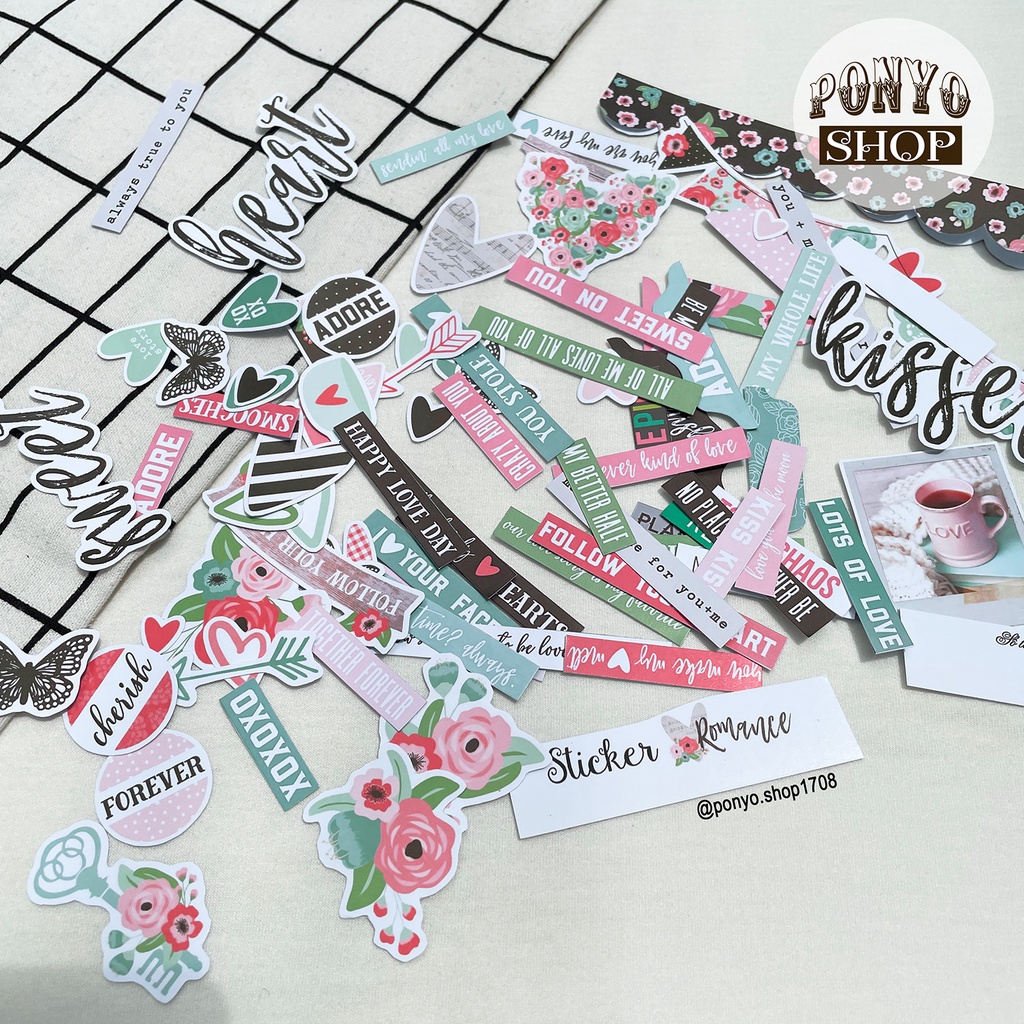 Die cut - hình cắt trang trí Scrapbook