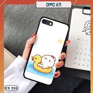 Ốp lưng nhám in hình 3D OPPO A71