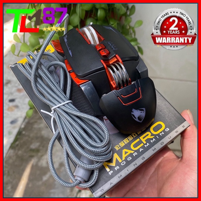 Chuột Gaming LED Thở 7 Màu RGB Có Dây T-WOLF V9 - Chuột Máy Vi Tính PC Laptop Mouse Chuyên Game