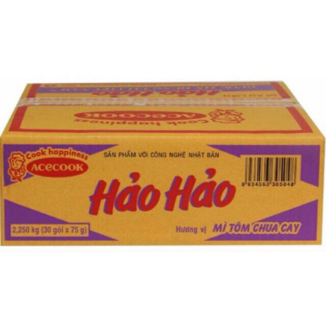 Thùng mì hảo hảo 30 gói