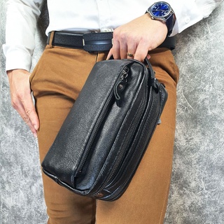 Clutch cầm tay nam da bò thật cl135lea - 100% da bò thật; bh 3 năm