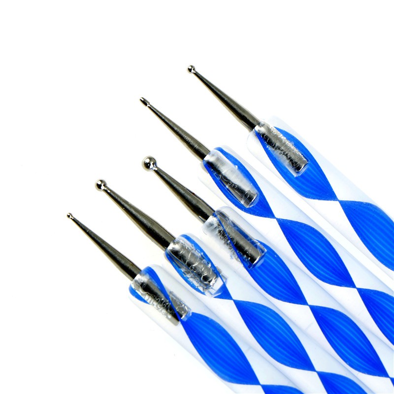 [Hàng mới về] Bộ 5 bút trang trí móng nghệ thuật 2 đầu tiện dụng