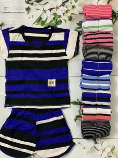Combo  5 bộ cotton cộc tay cho bé