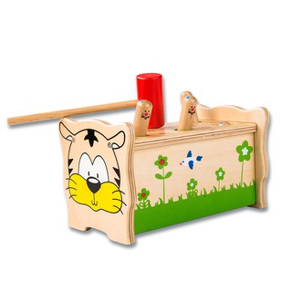 BỘ ĐẬP CHUỘT GỖ KẾT HỢP ĐÀN GÕ 3in1- hình hổ