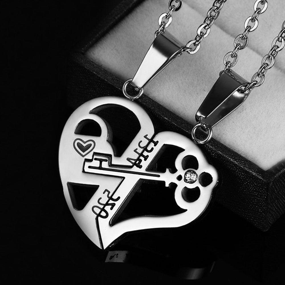 Vòng cổ Bằng Thép Không Gỉ Thời Trang Cho Cặp Đôi