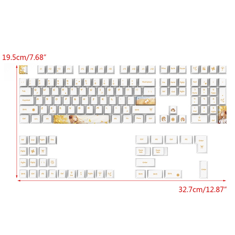 Set 130 Nút Bàn Phím Cho GK61 64 68 75 84 87 96 980 104 108 MX