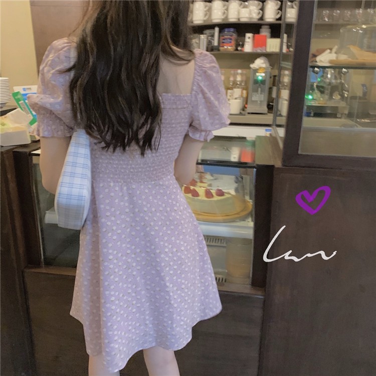 Váy Hoa Nhí Tím Vintage 🌸FREESHIP🌸 Giảm 10k nhập mã [ VAY TIM ] 🌸 Váy vintage tím lịm tìm sim không bao giờ hết HOT | BigBuy360 - bigbuy360.vn