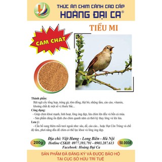 Cám Chim Tiểu Mi Hoàng Đại Ca, Combo 5,10 Gói Cám CHẤT, Cám Mát
