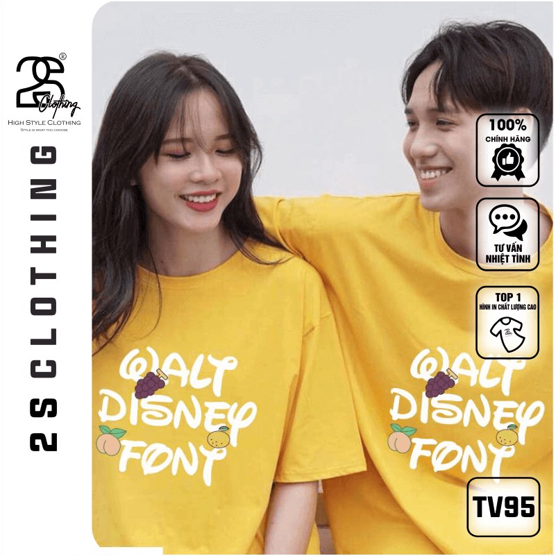 Áo Thun Tay Lỡ 2s Clothing Áo Phông Unisex Nam Nữ Cổ Tròn Chất Cotton Co Dãn Oversize Form Rộng Giá Rẻ In Hình TV95