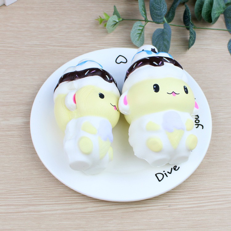 Squishy Cừu mũ kem (14x10cm) / Hello Baby shop oanh