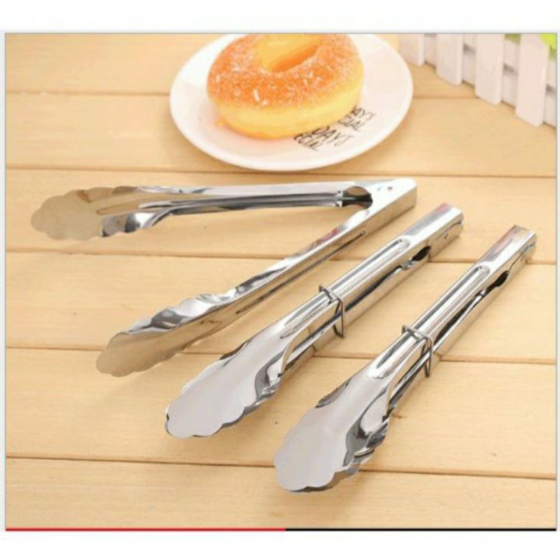 Kẹp inox gắp thức ăn , gắp đá , gắp đồ nóng (P125-9)