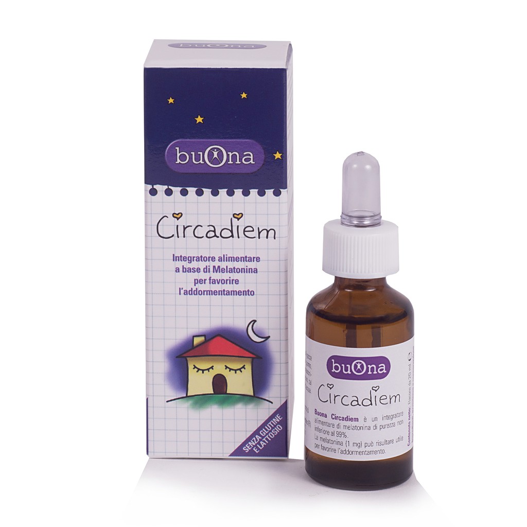 Siro ngủ ngon Buona Circadiem lọ 20ml bổ sung Melatonin hỗ trợ giúp ngủ ngon