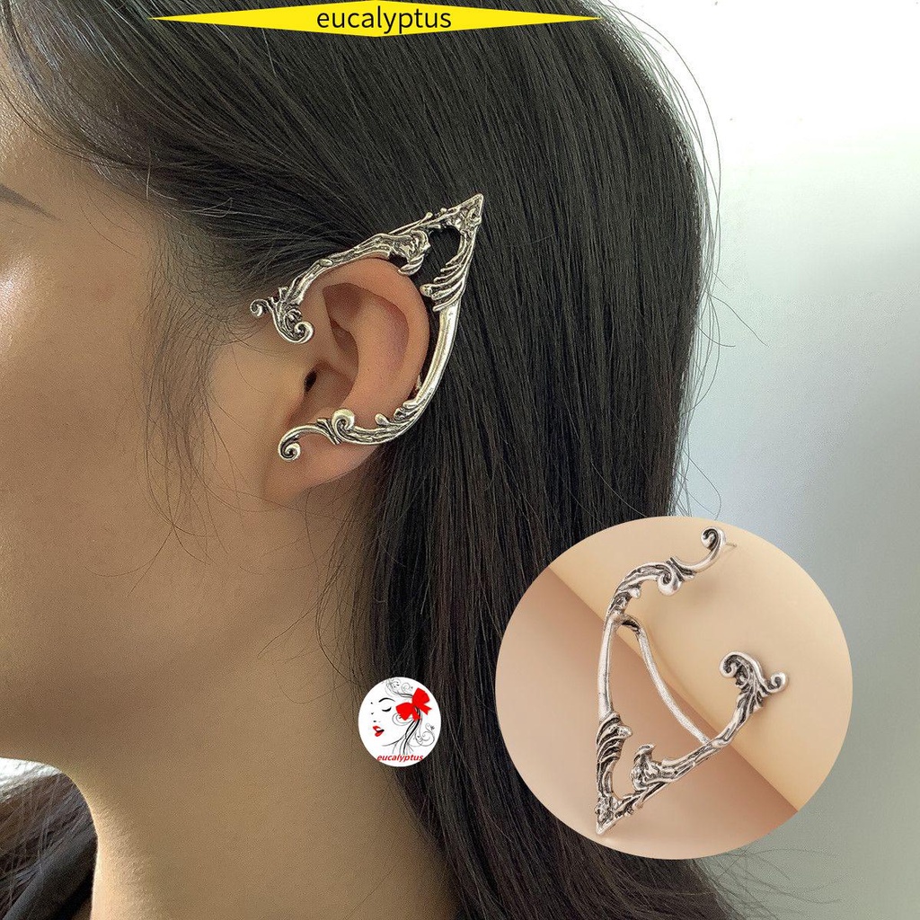 Khuyên kẹp vành tai màu goth chủ đề yêu tinh hóa trang halloween cho nữ