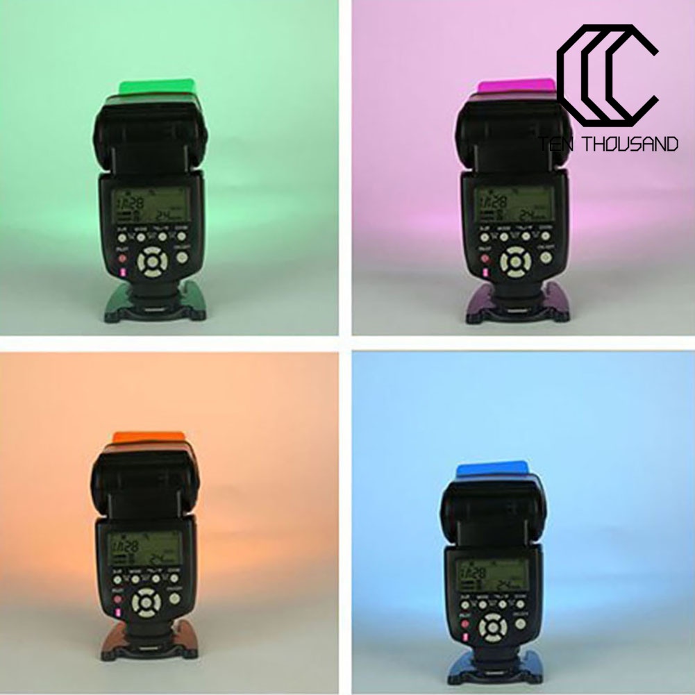 Set 20 miếng lọc gel màu sắc tiện dụng cho đèn flash máy ảnh