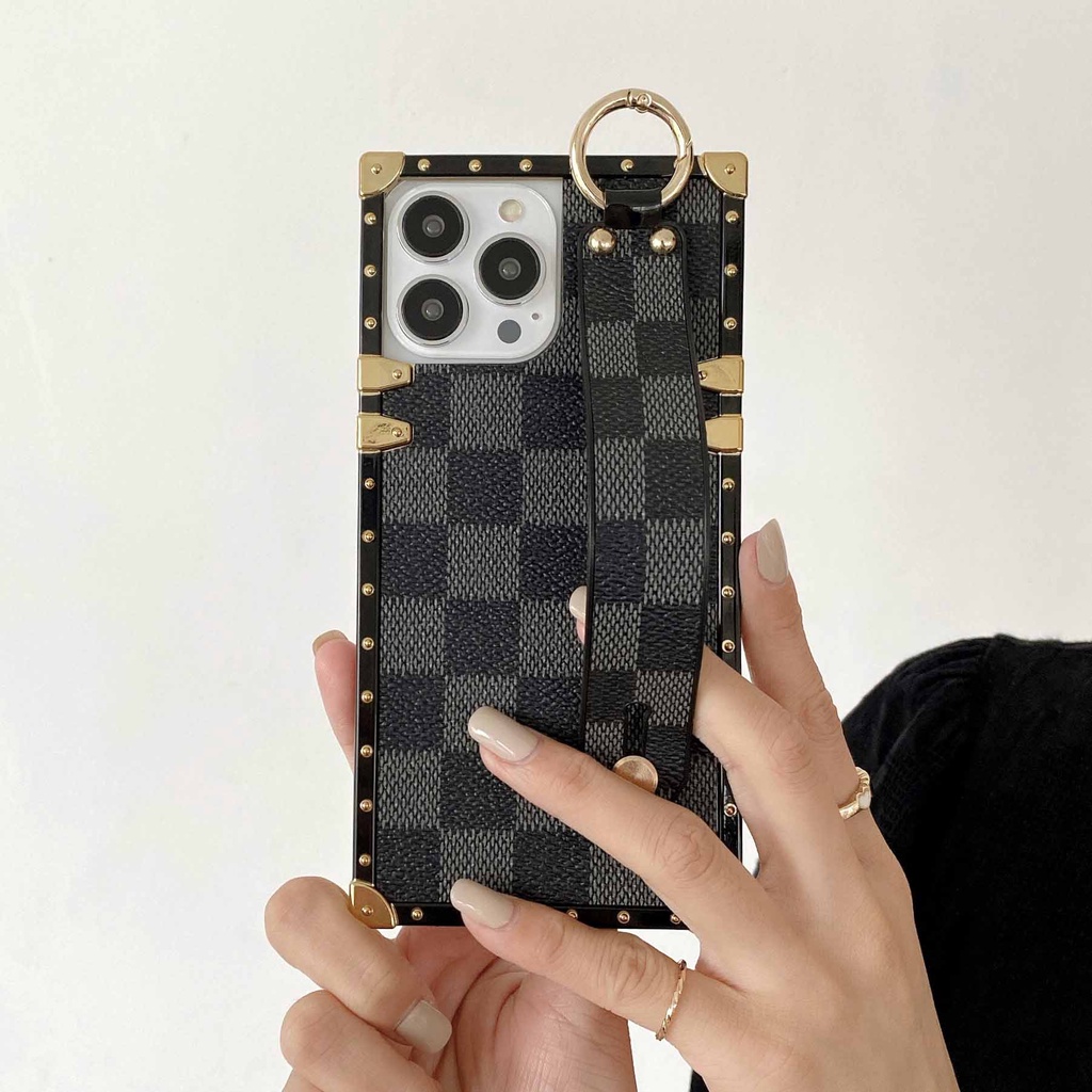 Ốp Điện Thoại Bằng Da Có Dây Vòng Tay Cho iPhone 13promax 12 11 xsmax xr xs 7P