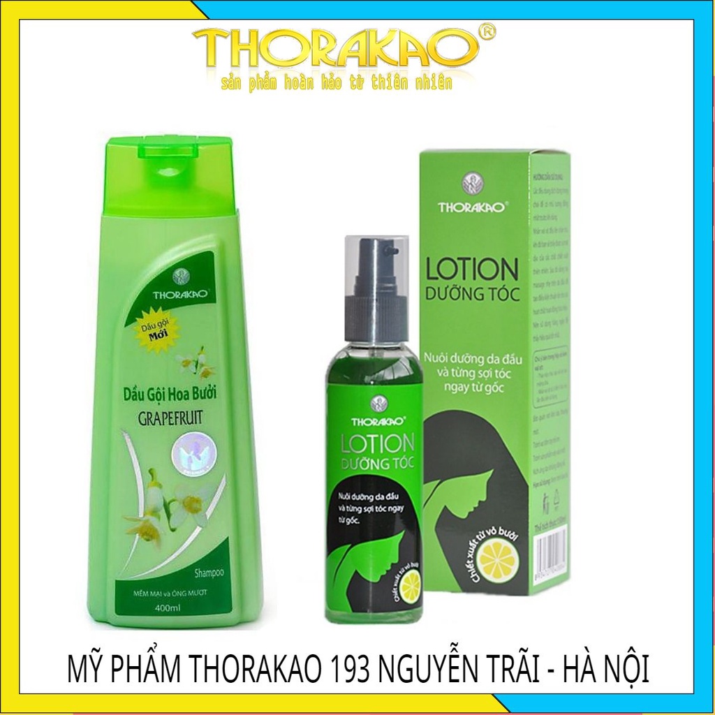 combo gội bưởi+ lotion tinh dầu bưởi THORAKAO