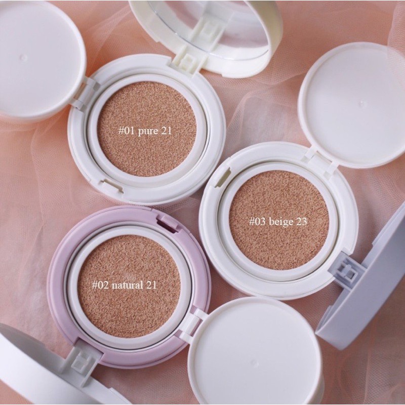 [Chính hãng] Phấn Nước Mỏng Mịn, Che Phủ Tốt Romand Clear Cover Cushion SPF50+ PA+++ 14g