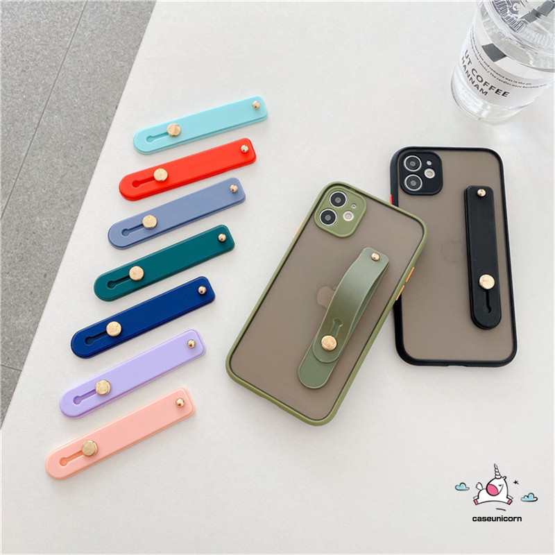 Wrist Strap Holder Case Xiaomi Redmi 9 Redmi Note9 Redmi Note8 Oppo A53 2020 Vivo Y20 Y20i Skin Feel Camera Protection Shockproo Cover with Wrist Band