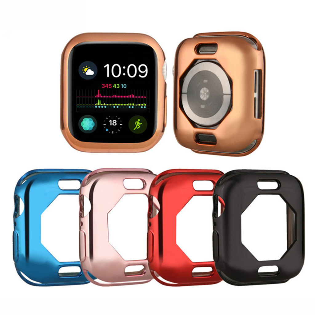 Khung Nhựa Tpu Trong Suốt Bảo Vệ Mặt Đồng Hồ Iwatch 4 / 5 / 6 / Se