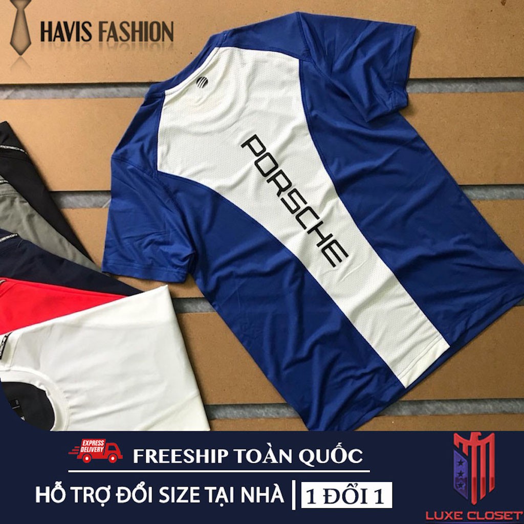 Áo thun thể thao nam cổ tròn phối hai màu cực chất ADBP001 | BigBuy360 - bigbuy360.vn